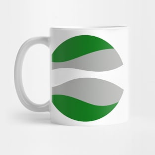 Greyromantic Waves Circle Mug